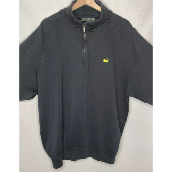 Masters Golf Other - Masters Golf Clubhouse Collection Men's XXL Black 1/4 Zip Sweatshirt Pima Cotton